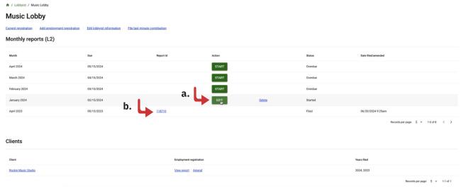 Lobbying dashboard